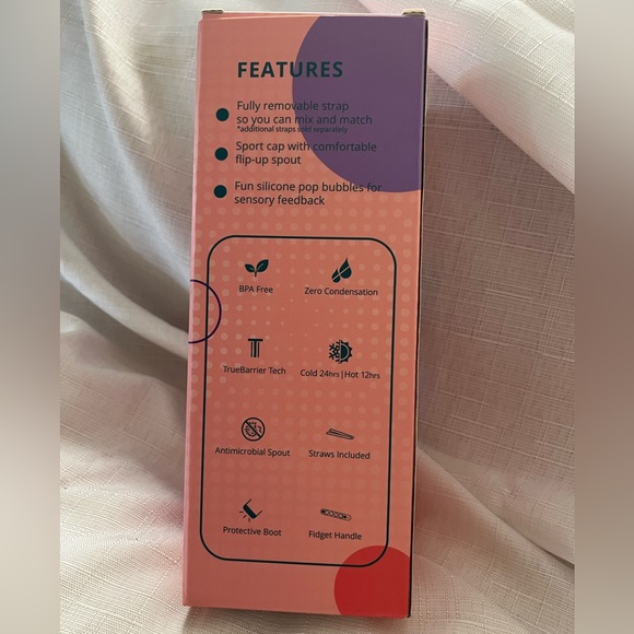 Elemental Iconic Pop Fidget Bottle -  14oz, Rose - Picture 3 of 13